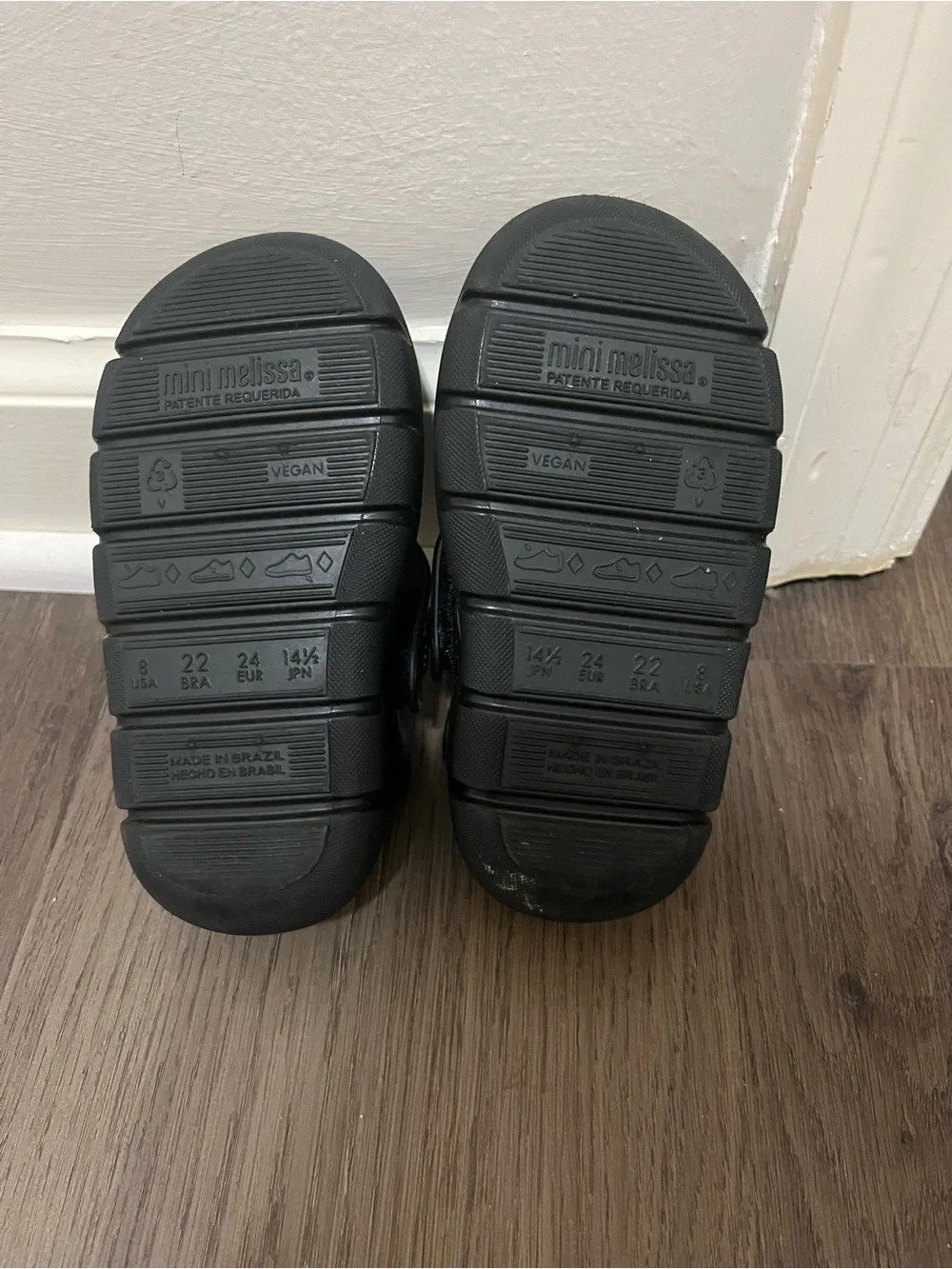 Mini Melissa Black Kids Clog Sandals